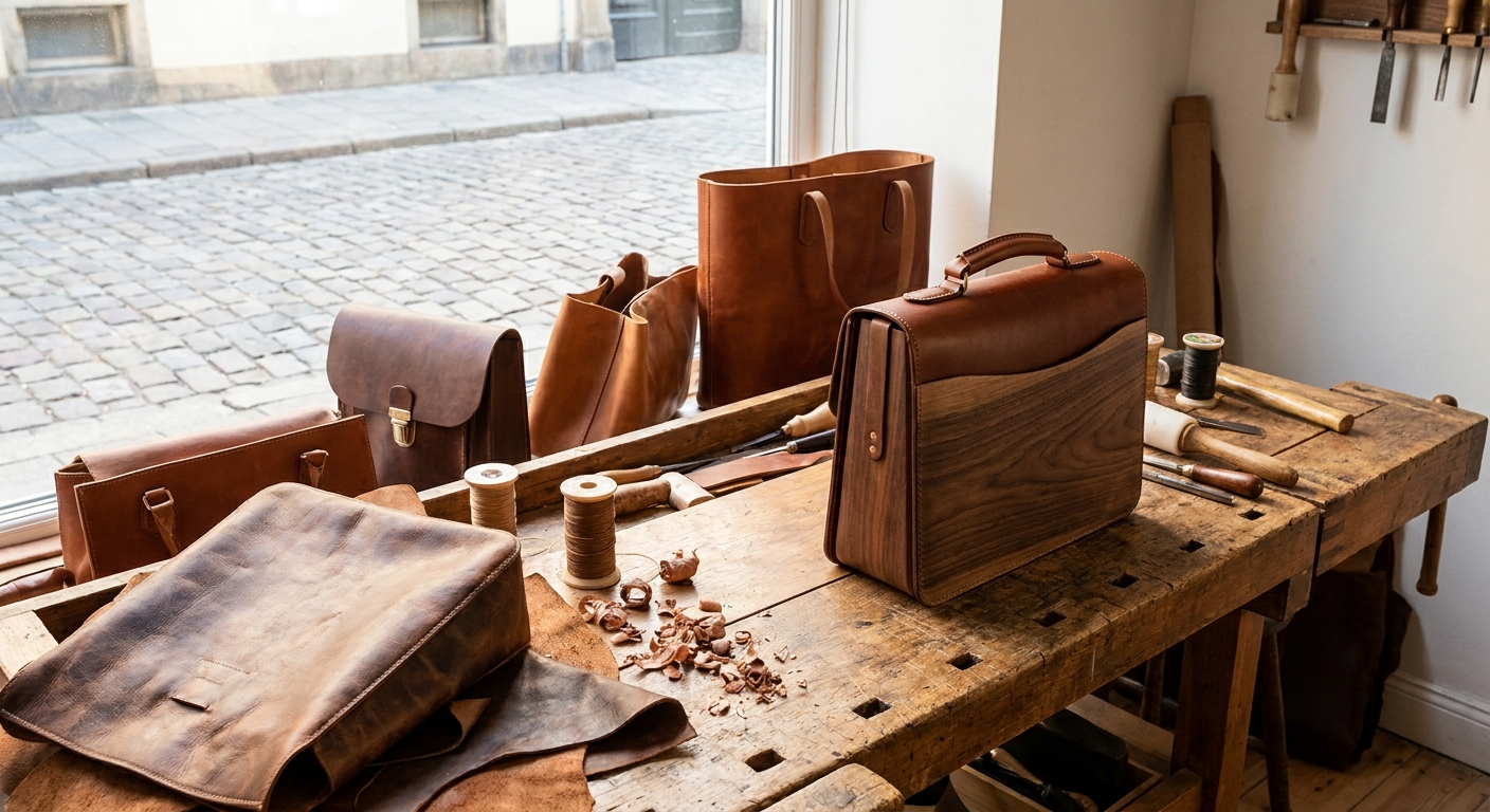 Artisanal leather and wood bags - Deamore's Philosophy: Where Contemporary Design Meets Timeless Technique