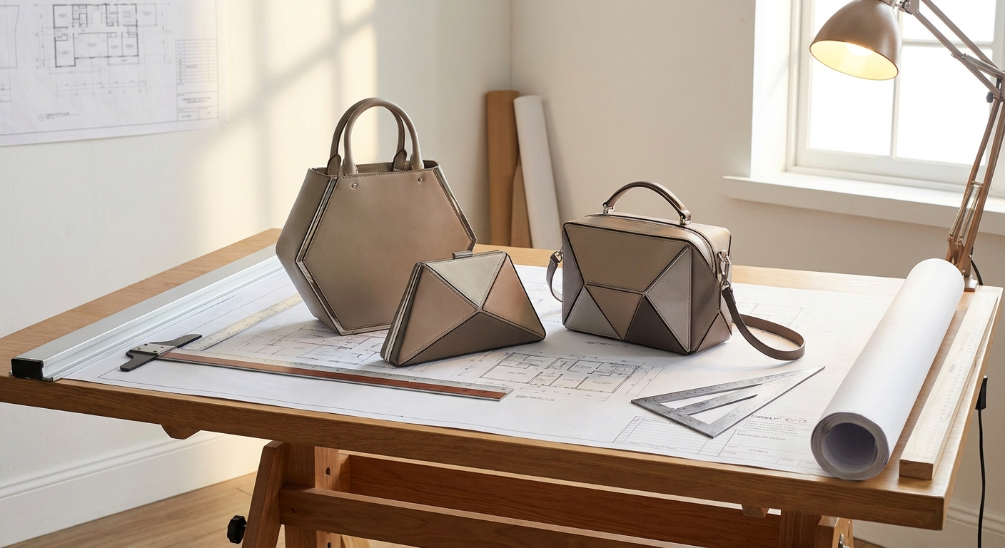 Geometric structured handbags - The Architectural Blueprint of Modern Accessories