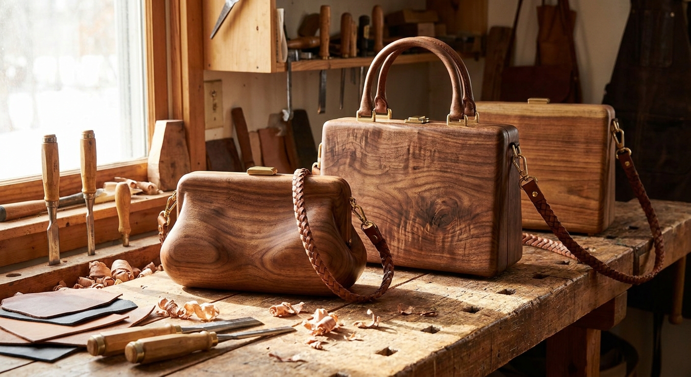 Luxury wooden handbags - The Artisanal Soul of Deamore: More Than Just an Accessory